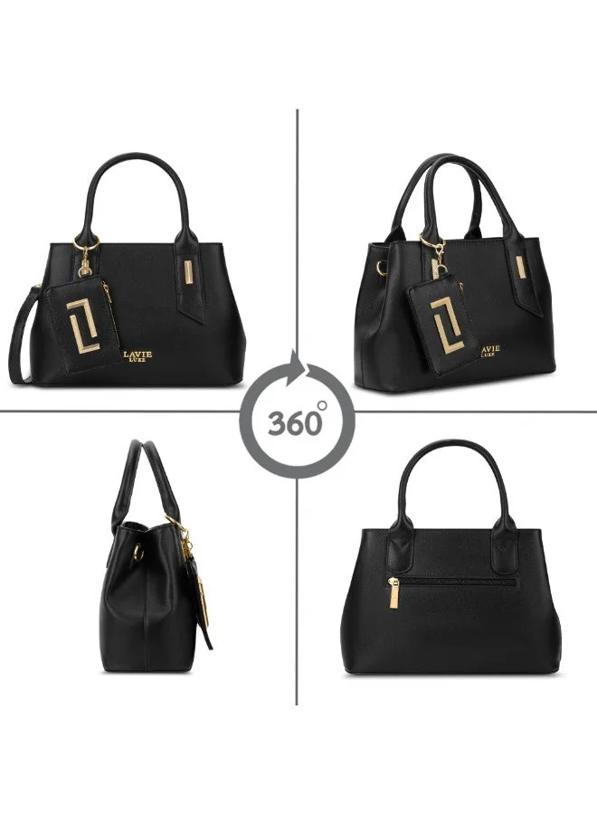 Lavie  Luxe Women's Duo Rumba Handbag (Black) for Women | Best Price UAE